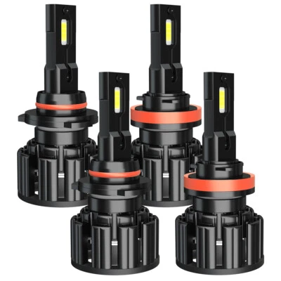 For Toyota Camry 2007-2018 9005 H11 LED Headlight Bulbs High/Low Beam White F15 - Image 1 of 4