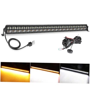 Amber&White 40/42'' LED Work Light Bar Roof Mount SUV Spot Flood Combo Driving - Picture 1 of 14