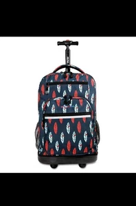 Sundance Rolling Backpack Girl Boy Roller Bookbag, Indi, 20 Inch - Picture 1 of 10