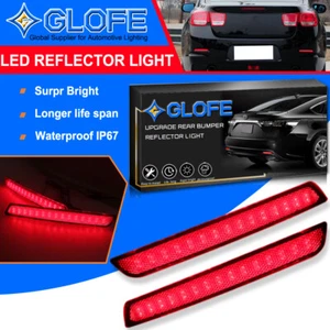 Upgrade Red LED Brake Rear Bumper Reflector Light For Chevrolet Malibu 2013-2016 - Picture 1 of 9