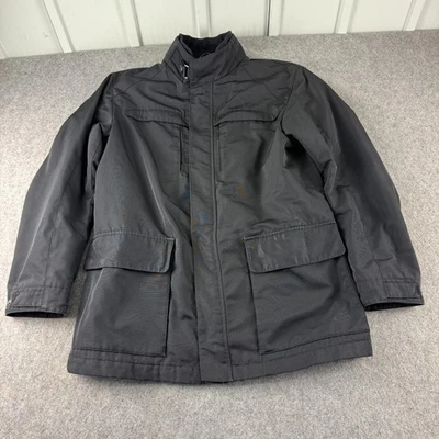 Chaqueta Zegna Sport Highway Project Para Hombre Grande Negra Termore Repelente al Agua Cremallera Foto 1 de 4