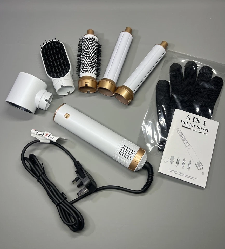 5 in 1 Hair Magic Dryer Bürste Heißluft Lockenstab Glätteisen Schnelltrocknend High Speed - Bild 1 von 4