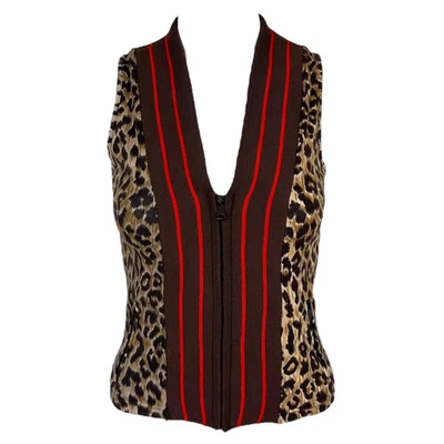 Tanque D&G Dolce & Gabbana 'Aerobic Groove' Leopardo con Cremallera Foto 1 de 4