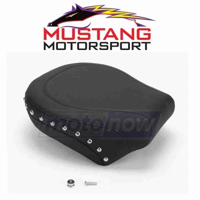 Mustang Studded Recessed Rear Seat for 2006-2009 Harley Davidson FXSTB Night qi Foto 1 de 4