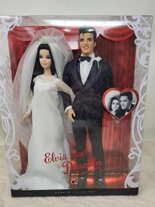 Barbie Elvis und Priscilla Presley Puppen Hochzeit Geschenkset 2008 Mattel - Bild 1 von 17