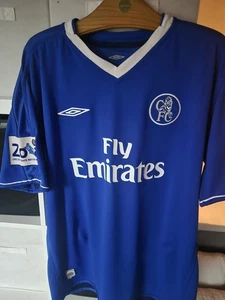 Chelsea Kit 2003-2005 RARO L Umbro #25 ZOLA TRIBUTE MATCH Camiseta Maillot Maglia - Imagen 1 de 10
