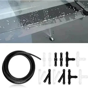 Kit de manguera para lavadora de parabrisas incluye manguera para limpiaparabrisas de 13,12 pies + 12 conectores, frotamiento - Imagen 1 de 7