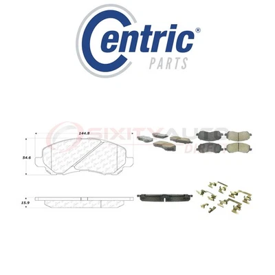 Centric Ceramic Disc Brake Pads w Shims for 2014-2015 Mitsubishi ASX 2.0L L4 eb Foto 1 de 4