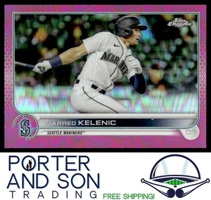 Jarred Kelenic 2022 Topps Chrome Pink Refractor #135 Mariners Baseball Card - Picture 1 of 2