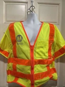 Metro Los Angeles MTA safety reflective Sleeves vest Authentic Large Graffiti - Picture 1 of 14
