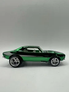 Hot Wheels RLC Real Riders 67 Camaro Metallic Green White Stripes Good Year Tyre - Picture 1 of 14