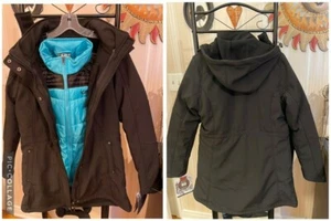 CB SPORTS Womens Weather Rest SOFT SHELL HOODED 3-IN-1 SYSTEMS JACKET-Size M-NWT - Picture 1 of 12
