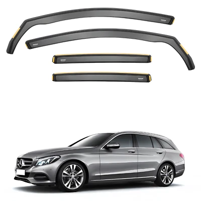 ISPEED Wind Deflectors for Mercedes C-Class W205 2014-2021 5-Door Estate 4pc Set - Image 1 of 4