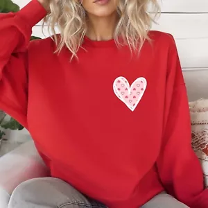 Heart Sweatshirt, Mother's Day Sweatshirt, Couple Matching Hoodie, Gift for her - Picture 1 of 9