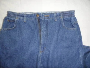 Vintage Lee Women's Jean Relaxed Elastic Waist 16 Med 350 5944 - Picture 1 of 6