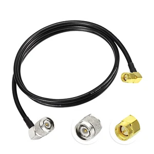 Cable TNC macho a SMA macho ángulo recto RG58 para antena RTK GPS CB y radioaficionado SWR - Imagen 1 de 5