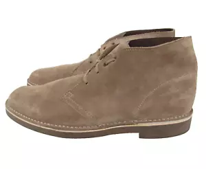 Clarks Men's Taupe Suede Lace Up Chukka Ankle Dress Boots Size 11 M 15522 - Picture 1 of 12