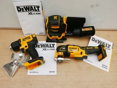 DeWALT DCW200 18v xr PALM SANDER DCE530 HEATGUN DCS355 MULTI TOOL BARE UNITS - Image 1 of 2