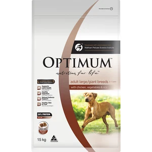 Optimum Adult Large/Giant Breed Dry Dog Food Chicken 15kg - Picture 1 of 6