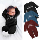 Newborn Infant Baby Boy Long Sleeve Button Letter Romper Jumpsuit Playsuit Cloth
