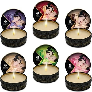 (282,5€/L) 2x SHUNGA Massagekerzen 30ml Massageöl Duftkerzen edel freie Wahl - Bild 1 von 7