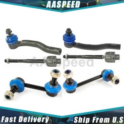 Front Sway Bar Link Inner Outer Steering Tie Rod End Fits 2007 2015 Mazda CX-9 - Image 1 of 4