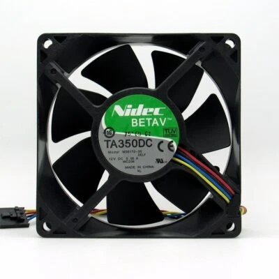 NIDEC M35172-35 9032 9CM DC12V 0.55A  DELL server chassis radiator cooling fan - Image 1 of 3