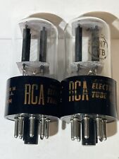 Matched Pair RCA 6SN7GTB Vacuum Tubes - Hickok Tested - 1961 Date Codes