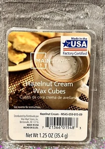Mainstays Candle Scented Wax Cubes Melts Warmer Christmas Hazelnut Cream 3 ct - Picture 1 of 4