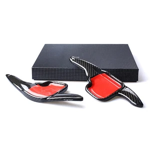2x Carbon Fiber Steering Wheel Shift Paddle Extension For BMW 1-7 X1 X2 X4 X6 i8 - Picture 1 of 10