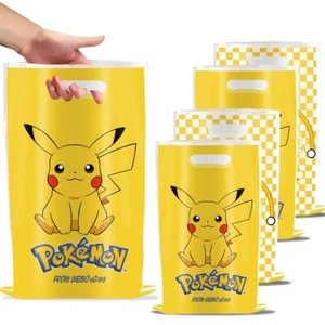 10PCS Happy Pikachu Candy Party Favour Bag Loot Bag Kids Birthday Supplier - Picture 1 of 8