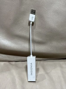 Insignia NS-PU98505 White USB 2.0 to Ethernet adaptador For Windows & Mac - Picture 1 of 4