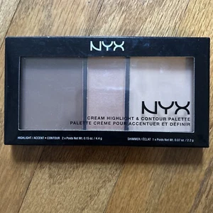 NYX Cream Highlight & Contour Palette #CHCP02 Medium Nib Ships Free - Picture 1 of 2