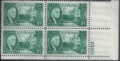 US SCOTT #930-933 FDR SET (4) PN BLOCKS - 1c T0 5c - MNH - VF - Image 1 of 4