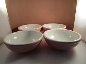 Vintage Shenango China Restaurant Ware Rosa Set di 4 ciotole per cereali A - Foto 1 di 8