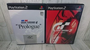 Gran Turismo 3 A-Spec + 4 Prologue - Japan Ver Set of 2 - PS2 USED Racing Games - Picture 1 of 13