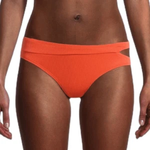 XOXO Juniors Orange Ribbed Side Cut Out Bikini Bottoms, Size L, NWT - Picture 1 of 12