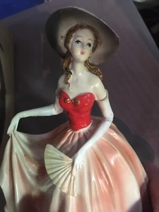 Vintage Genuine Porcelain Lady Figurine Collectible Home Decor - Picture 1 of 5