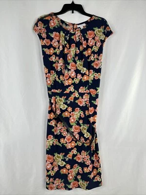 Charter Club Sheath Floral Dress Womens Size 16 Sleeveless Belted Zip Shoulder - Image 1 of 4
