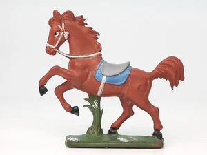 Indianer Cowboy Nr. 310 Gummi Pferd - Sattel hellblau grau Alexander Greiner - Bild 1 von 4