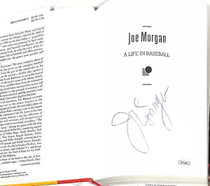 Joe Morgan Autographed "A Life in Baseball" HC Book Reds JSA - Picture 1 of 3