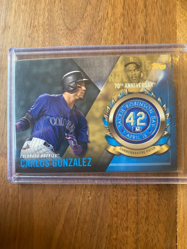 A49,662 - 2017 Topps Jackie Robinson Logo Patch #JRPCCG Carlos Gonzalez - Image 1 of 1