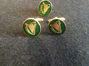 Irish Volunteers centenary cuff links and tie pin 1913 to 2013 - Picture 1 of 2