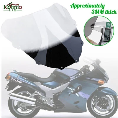Pára-brisa degradê compatível com KAWASAKI ZZR1100 D 1993-2001 ZX-11 - Imagem 1 de 4
