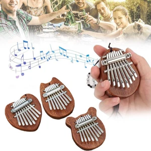 Mini 8 Keys Finger Kalimba Thumb Piano Mbira Harp Portable Beginners Easy Learn - Picture 1 of 13