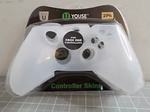Xbox One Controller Skins 2-Pack Rubber Covers White Youse Brand New in Package - Picture 1 of 10