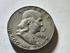 1953 D Franklin Silver Half Dollar Vg 90% Silver 50C Very Good # 319