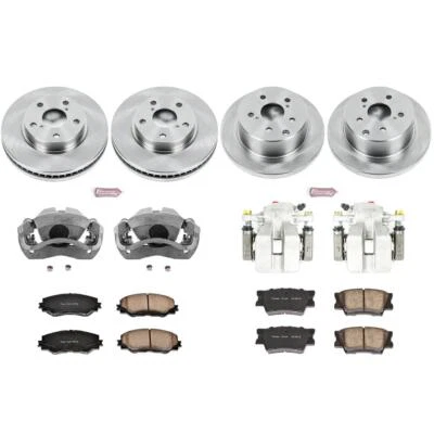 PowerStop Disc Brake Kit - Front and Rear - Fits Toyota RAV4 2006-2011 OE Stock - Imagem 1 de 4