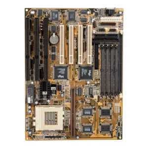 Motherboard Baby At FIC PT-2006 Socket 7 Sdram + Simm PCI Isa - Picture 1 of 3