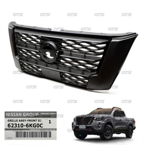 Extensión de la parrilla delantera negra brillante para Nissan Navara Pro-4X pick Up 2021 22 - Imagen 1 de 10